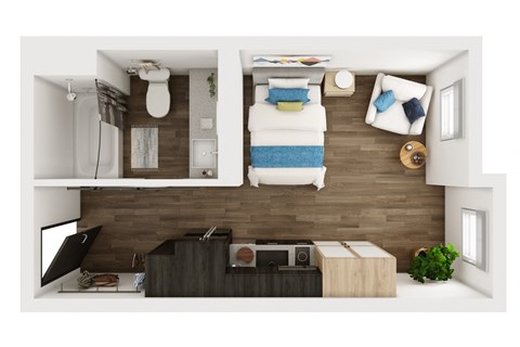 GENOA, Studio, 1 Bath at Marina Square, Washington, 98337